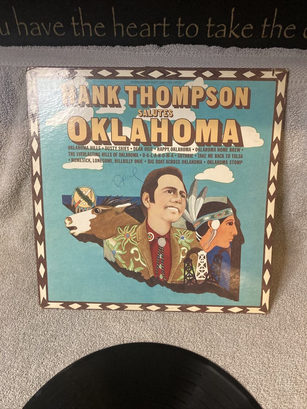 HANK THOMPSON: salutes oklahoma DOT 12" LP 33 RPM